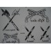Временные татуировки в ассортименте Waterproof body tattoo stickers